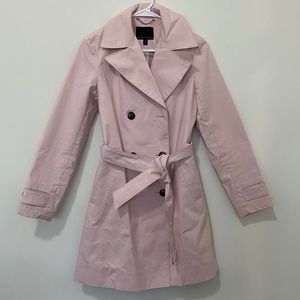 COPY - COPY - Banana Republic Light Pink Trench Coat - SZ XS